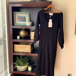 Long Black Sweater Dress